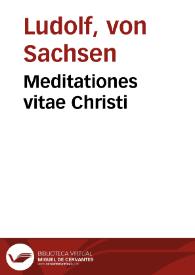 Meditationes vitae Christi