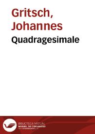 Quadragesimale