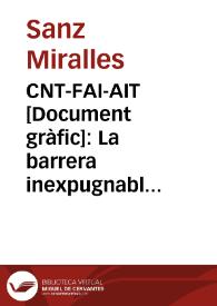 CNT-FAI-AIT : La barrera inexpugnable