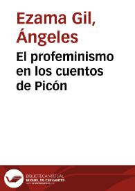 El profeminismo en los cuentos de Picón