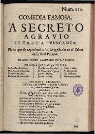 A secreto agravio secreta vengança