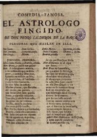 El astrologo fingido