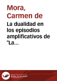 La dualidad en los episodios amplificativos de 