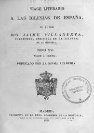 Viage literario a las iglesias de España. Tomo 16. Viage á Lérida