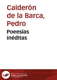 Poeesías inéditas