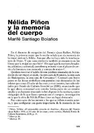 Nélida Piñón y la memoria del cuerpo