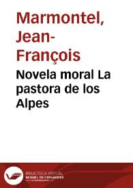 Novela moral La pastora de los Alpes