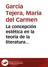 La concepción estética en la teoría de la literatura de Álvarez Espino y Góngora Fernández