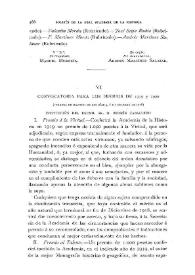 Convocatoria para los premios de 1919 y 1920