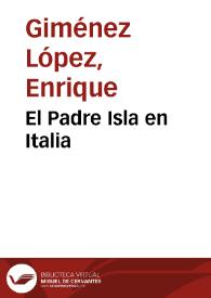 El Padre Isla en Italia