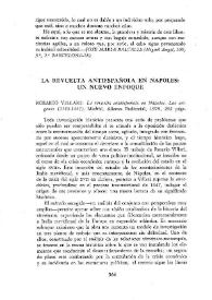 La revuelta antiespañola en Nápoles: un nuevo enfoque. Rosario Villari: 