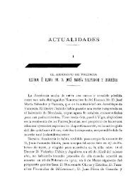 El Arzobispo de Valencia, Excmo. e Ilmo. Sr. D. José María Salvador y Barrera