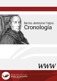 Benito Jerónimo Feijoo. Cronología