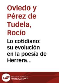 Lo cotidiano: su evolución en la poesía de Herrera y Reissig