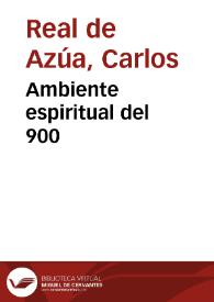 Ambiente espiritual del 900