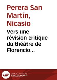 Vers une révision critique du théâtre de Florencio Sánchez