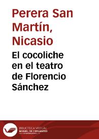 El cocoliche en el teatro de Florencio Sánchez