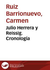 Julio Herrera y Reissig. Cronología