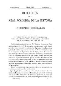 Informe de la Comisión nombrada para la adjudicación del premio a la Virtud en el concurso del año de 1921