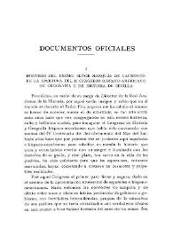 Discurso del Excmo. Sr. Marqués de Laurencín en la apertura del II Congreso Hispano-Americano de Geografía y de Historia de Sevilla