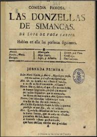 Comedia famosa, Las donzellas de Simancas