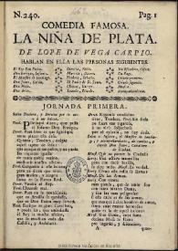 Comedia famosa, La niña de plata