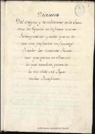 Discurso del origen y excelencias de la Grandeza de España en defensa de sus prerrogativas, y sobre que no deben ser preferidos en funciones reales los Barones romanos que gozan de ellas, de los que tambien gozan de la del solio del Papa en las pontificias