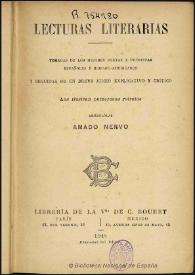 Lecturas literarias : tomadas de los mejores poetas y prosistas españoles e hispano-americanos y seguidas de un breve juicio explicativo y crítico