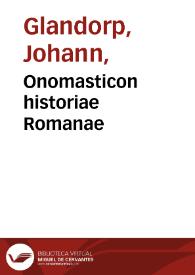 Onomasticon historiae Romanae