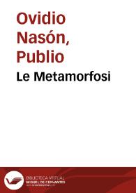 Le Metamorfosi