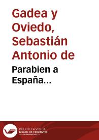 Parabien a España...