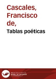 Tablas poéticas