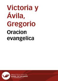 Oracion evangelica