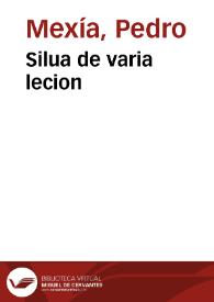 Silua de varia lecion