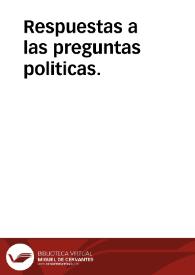 Respuestas a las preguntas politicas.