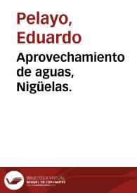 Aprovechamiento de aguas, Nigüelas.