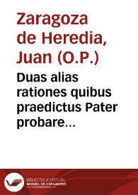 Duas alias rationes quibus praedictus Pater probare nititur silentium imponi debere utrique opinioni, futiles esse et nullius momenti ostenditur.