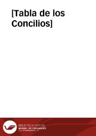 [Tabla de los Concilios]