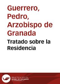 Tratado sobre la Residencia