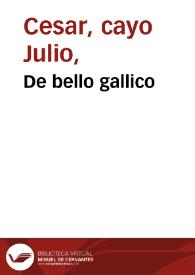 De bello gallico