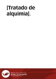 [Tratado de alquimia].