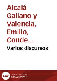 Varios discursos