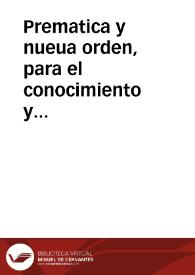 Prematica y nueua orden, para el conocimiento y determinacion de las causas ciuiles, y criminales, dada a los Alcaldes desta Corte.