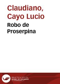 Robo de Proserpina