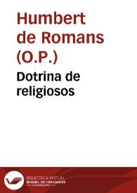 Dotrina de religiosos