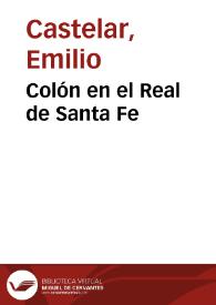 Colón en el Real de Santa Fe