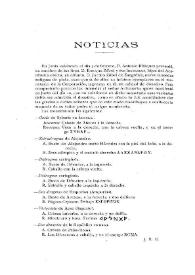 Noticias. Boletín de la Real Academia de la Historia, tomo 80 (marzo 1922). Cuaderno III