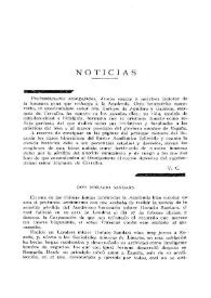 Noticias. Boletín de la Real Academia de la Historia, tomo 81 (agosto-octubre 1922). Cuadernos II, III y IV