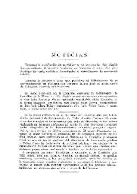 Noticias. Boletín de la Real Academia de la Historia, tomo 83 (julio 1923). Cuaderno I