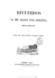 Recuerdos de un viage [sic] por España